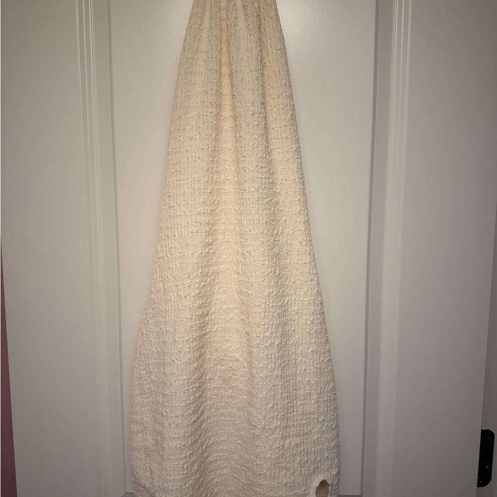 Cream Textured Dress